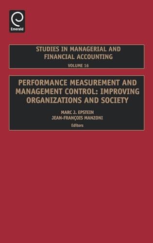 Epstein – Performance Measurement and Management Control – New hardbac – X555z