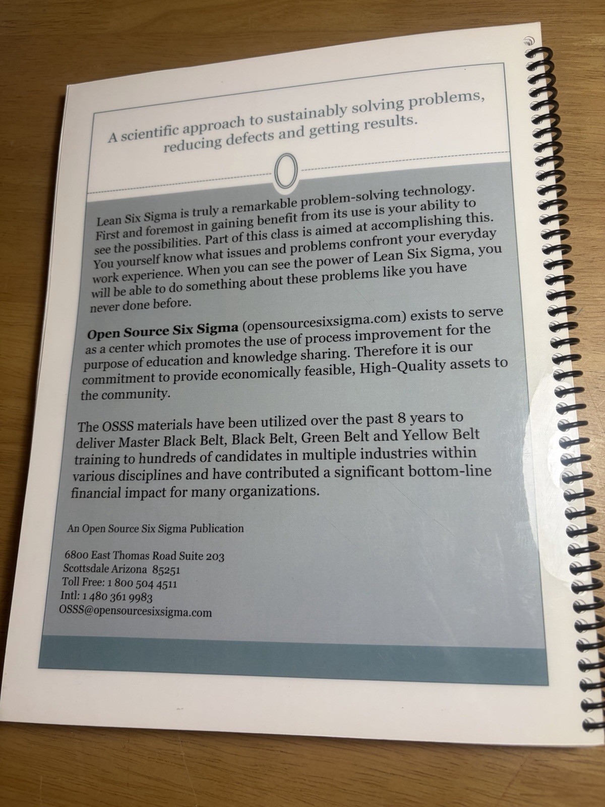 Open Source Six Sigma Lean Six Sigma Executive Introduction Manual