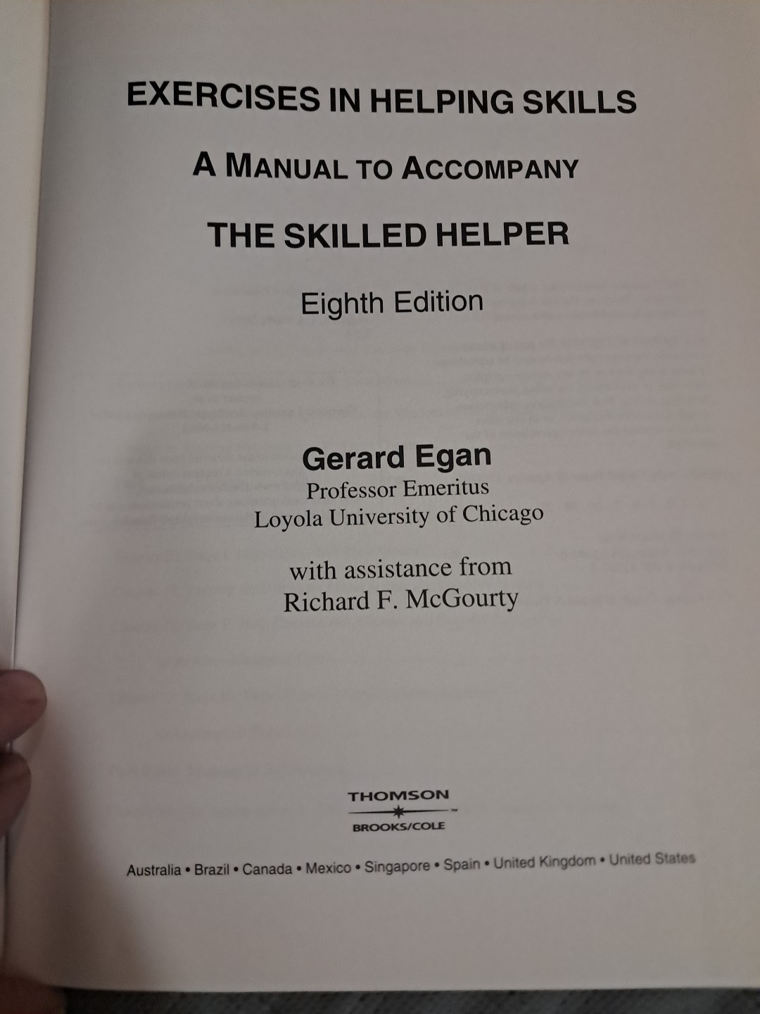 Exercises in Helping Skills for Egan�s The Skilled Helper