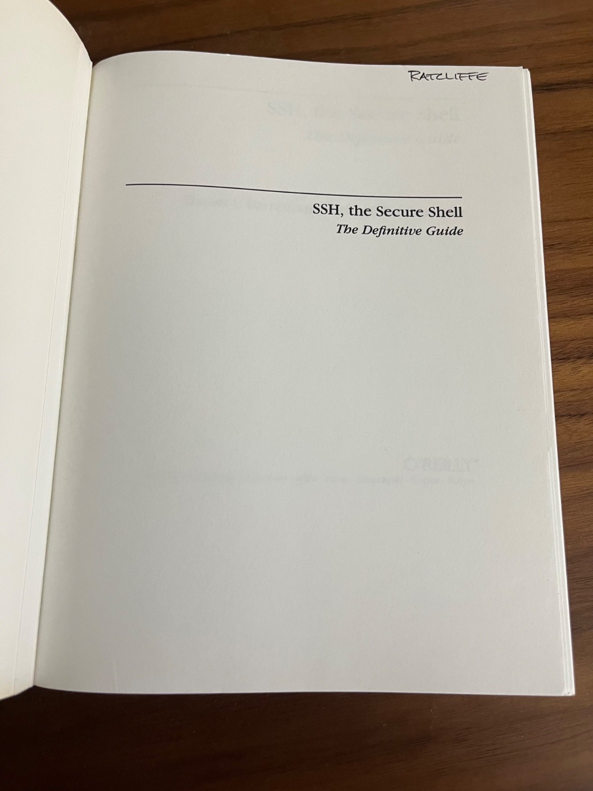 Ssh, the Secure Shell by Richard E. Silverman and Daniel J. Barrett (2001, Trade