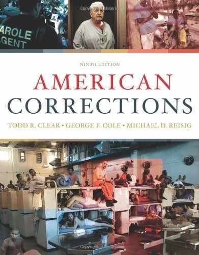 American Corrections – Hardcover, by Clear Todd R. Cole George F. – Acceptable n