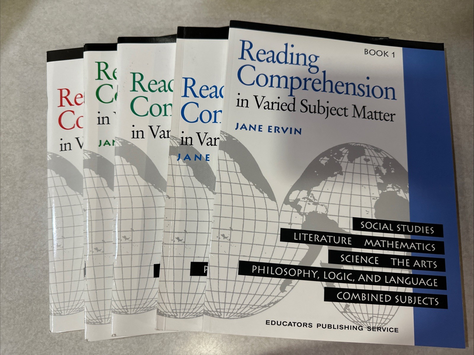 Reading Comprehension In Varied Subject Matter – Books 1-5