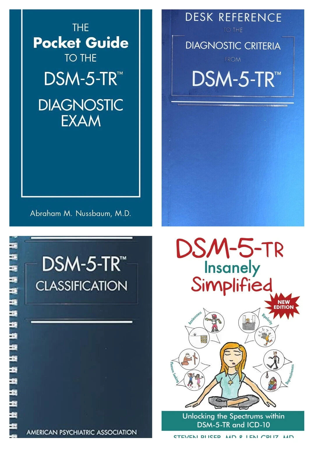DSM 5 TR Combo Set Desk Reference + Classification sp+ Simplified + Pocket Guide