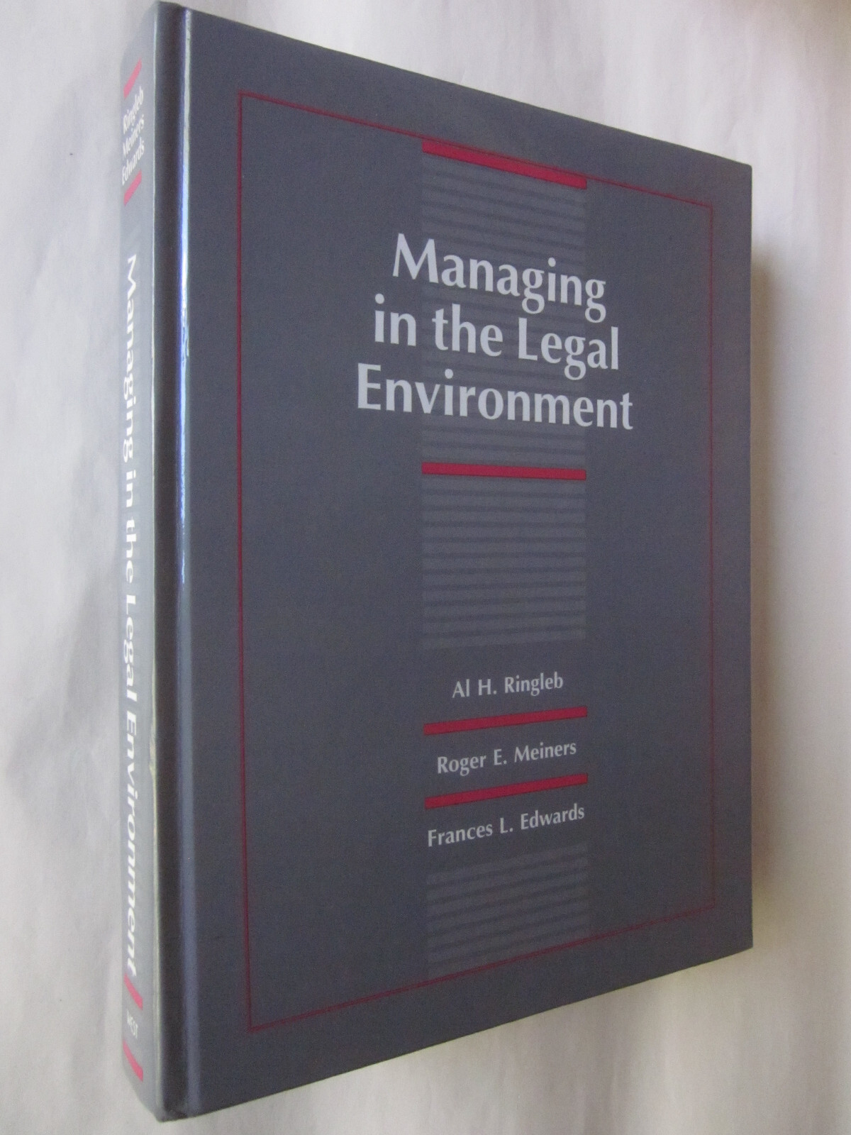 Managing In The Legal Environment by Al H. Ringleb (1990 Hardcover) good