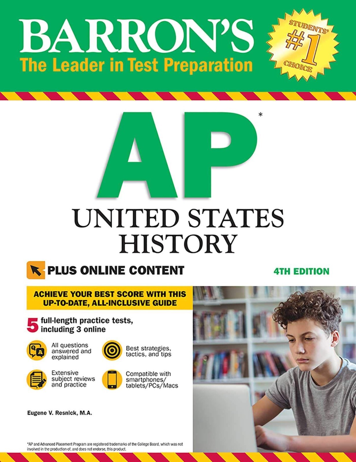 Barron’s AP United States History, 4th Edition Bonus Online Tests Eugene Resnick