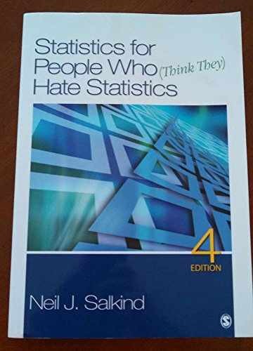 Statistics for People Who (Think – Paperback, by Salkind Neil J. – Very Good