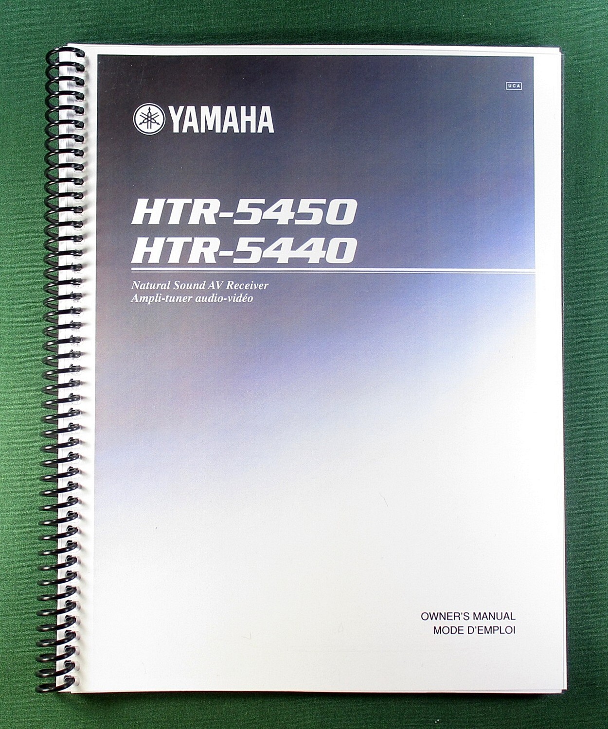Yamaha HTR-5450 / HTR-5440 Instruction Manual: 62 Pages & Protective Covers!