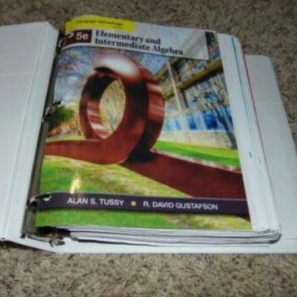 College Algebra 5e Alan S Tussy R. David Gustafson School Book Binder