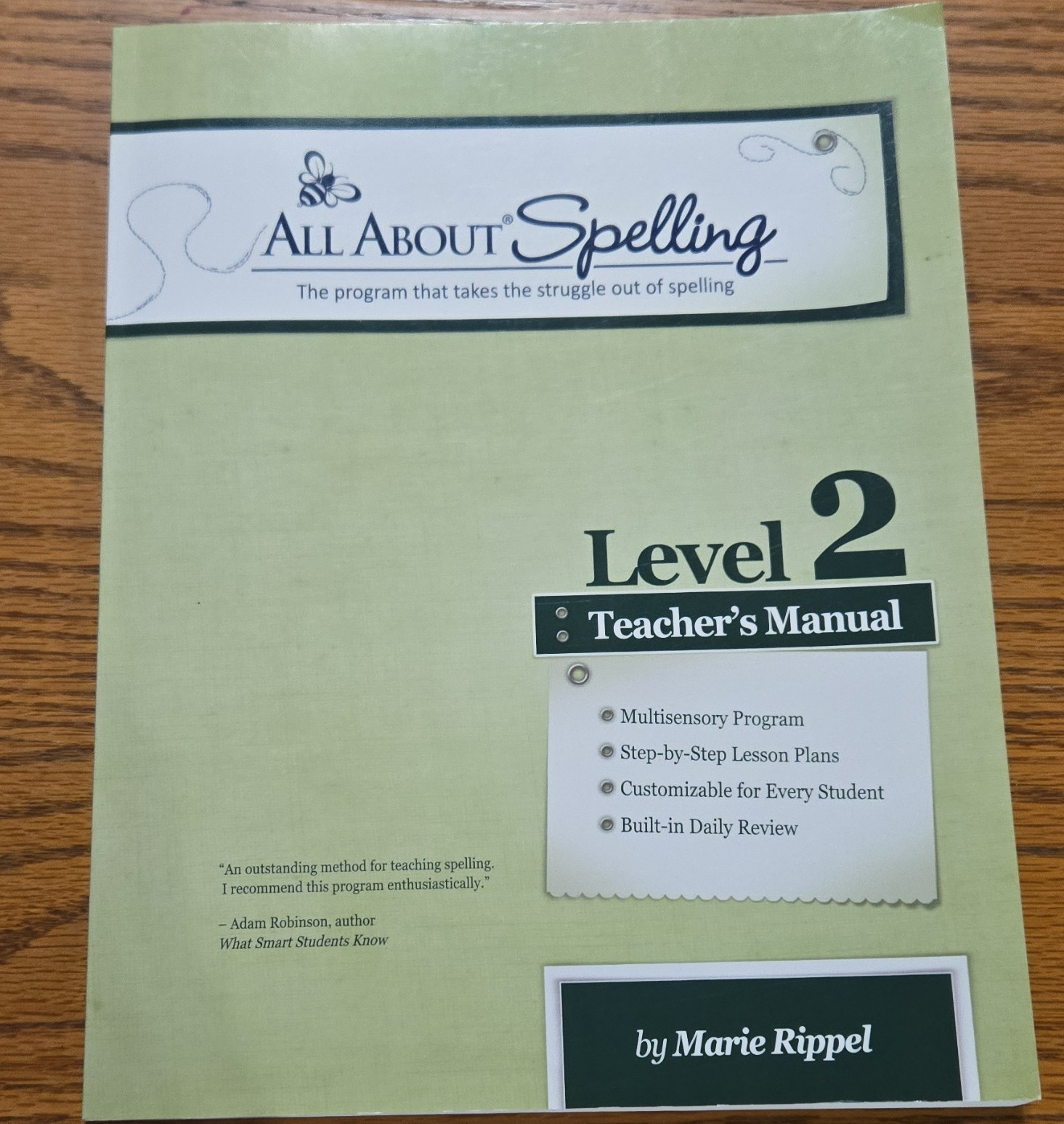 All About Spelling Level 2 Teacher’s Manual Teacher’s Edition Paperback Rippel
