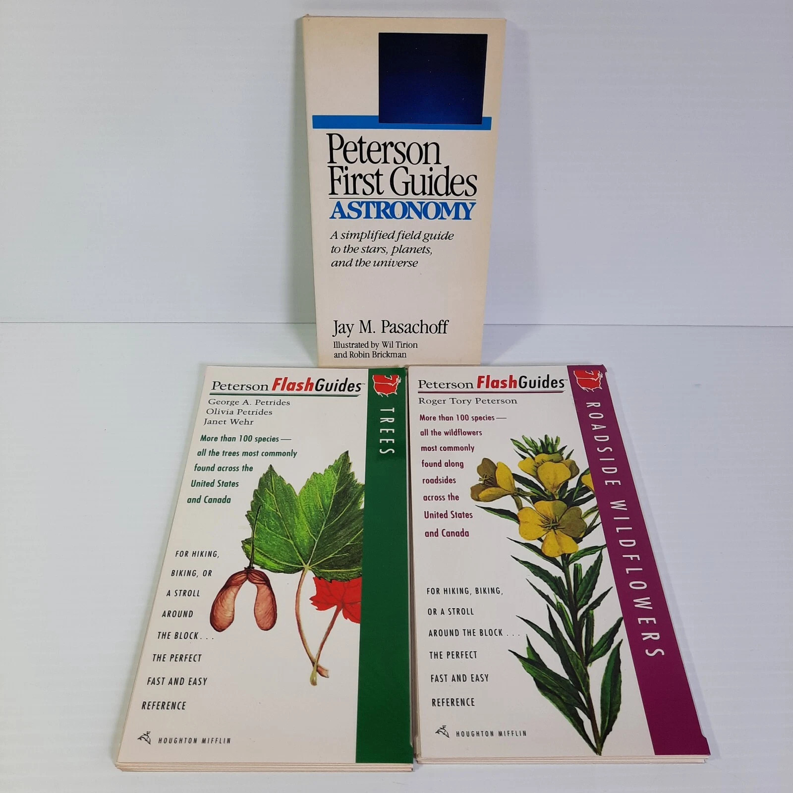 Peterson First Guides Astronomy Flash Guides Trees Wildflowers Set Field Guides