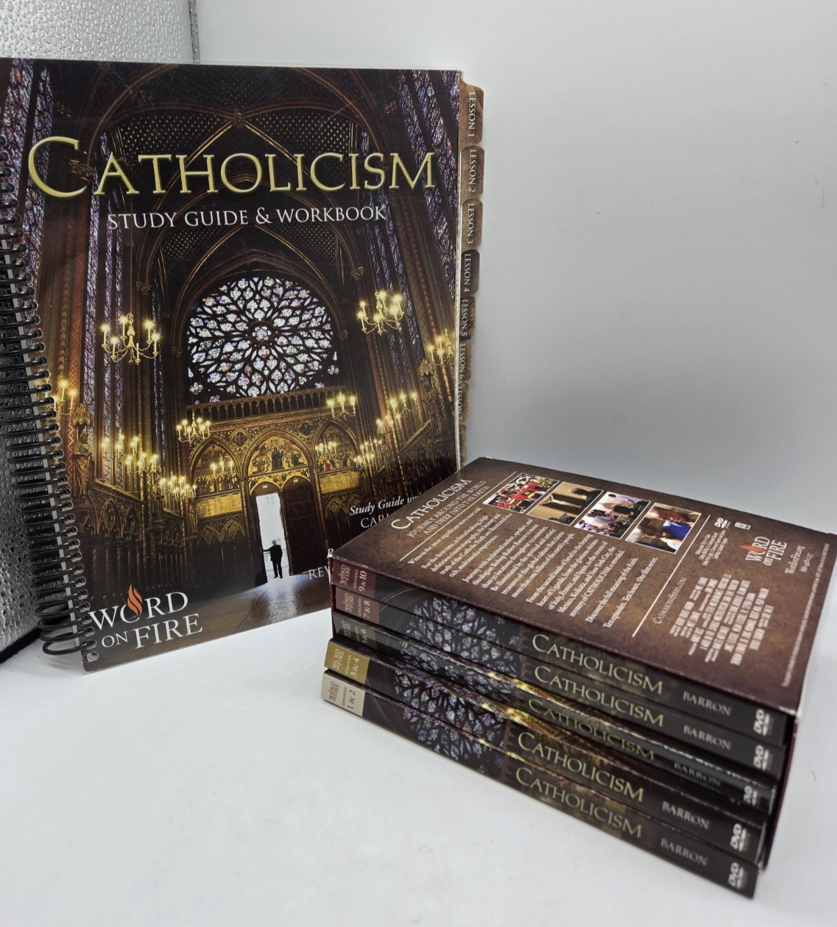 CATHOLICISM STUDY GUIDE & WORKBOOK by Carl E. Olson + DVD Set