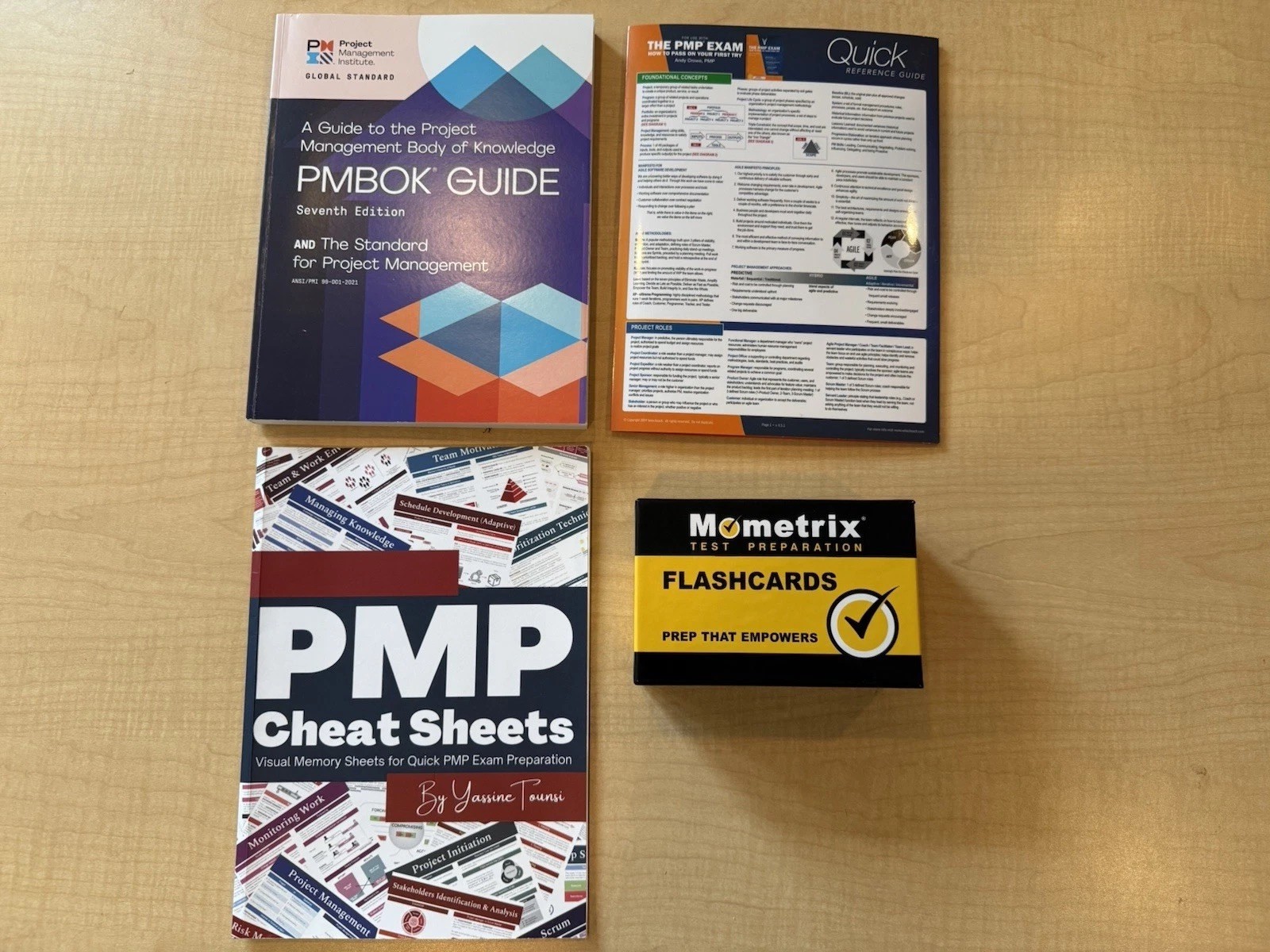 PMP Training Materials, PMBOK Guide, Cheat Sheets, Flashcards, Quick Ref Guide