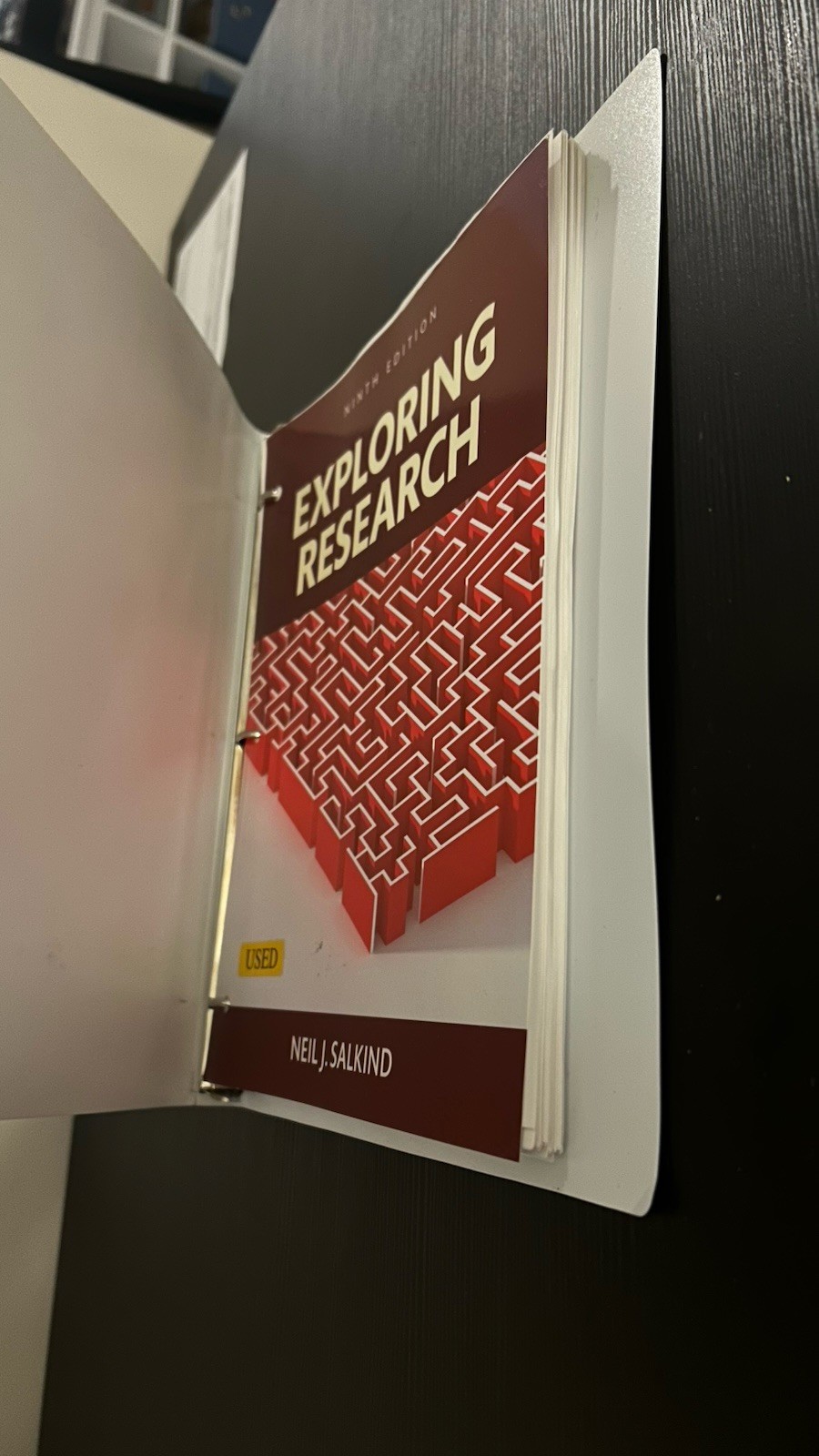 Exploring Research Ninth Edition Neil J. Salkind Loose Leaf Put Into A Binder