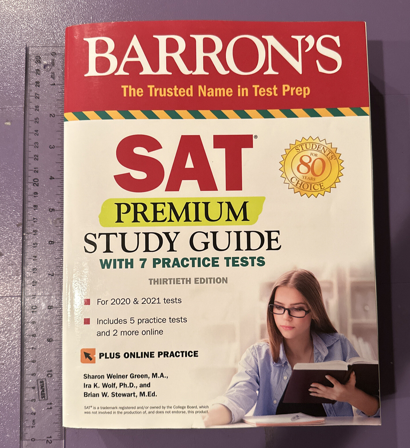 Barron’s Test Prep Ser.: SAT Premium Study Guide with 7 Practice Tests by Ira K.