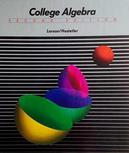 College algebra – Hardcover, by Ron E. Larson – Acceptable