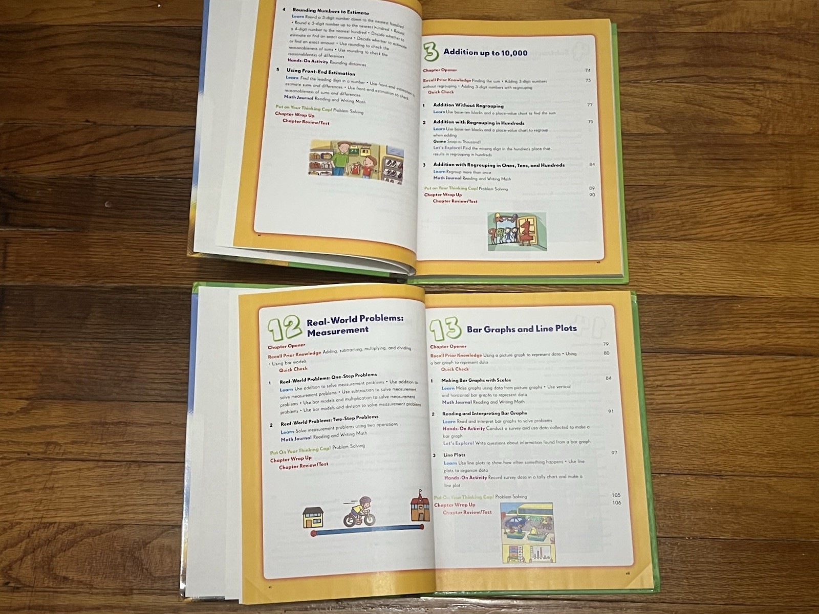Set ~ 2 Math In Focus 3A, 3B Student Textbooks Singapore Math Marshall Cavendish
