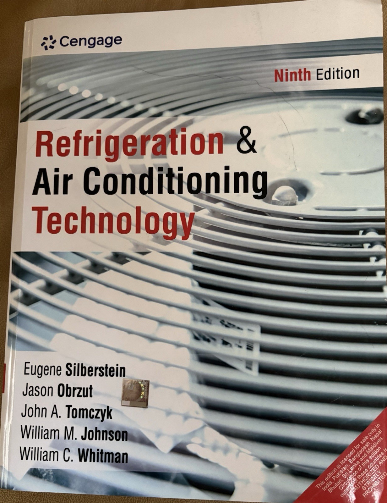 Refrigeration and Air Conditioning Technology 9TH EDITION – NEW