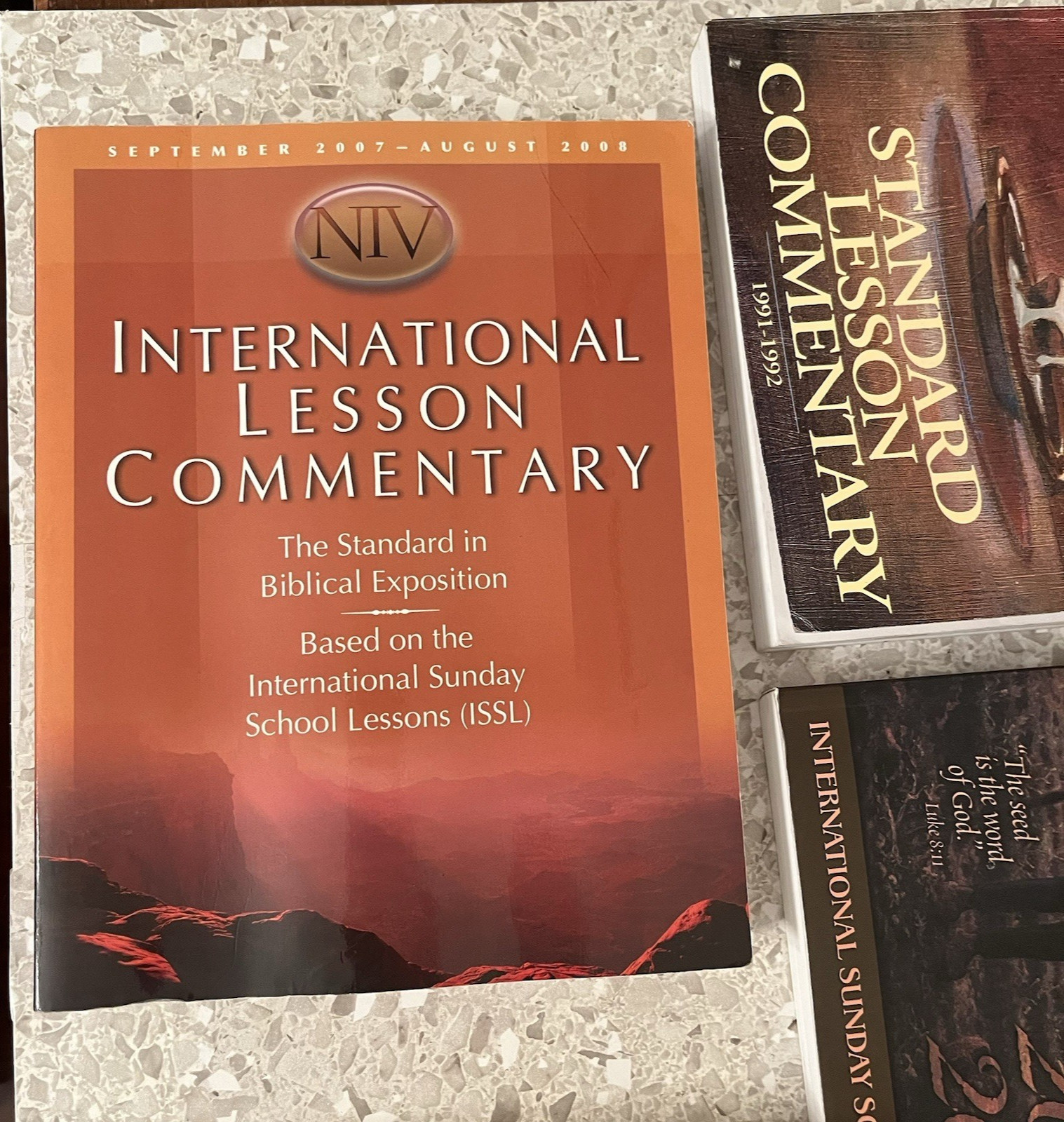 KJV Standard Lesson Commentary Lot of 5 1991-1992 2002-2003 2005-2006 2007-2008