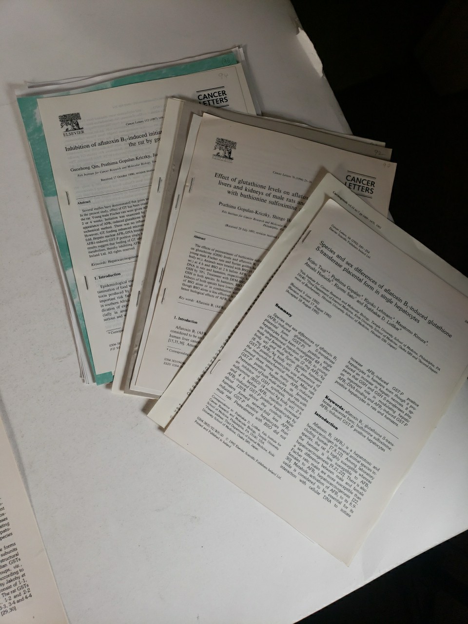 Original Carcinogens & Cancer Research Papers (1960’s to 1980’s) – 80 Papers #3