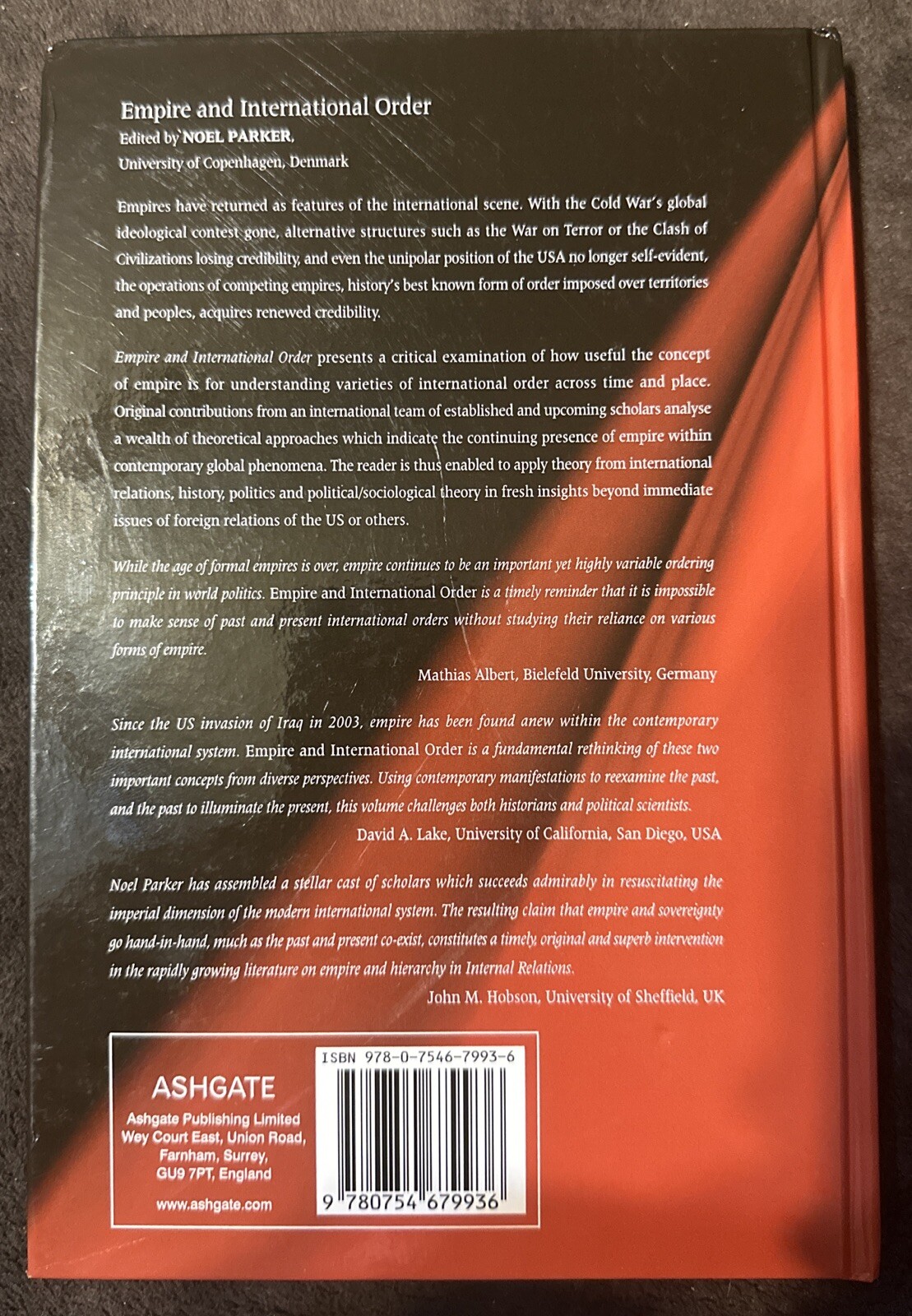 Empire and International Order by Noel Parker (English) Hardcover Book