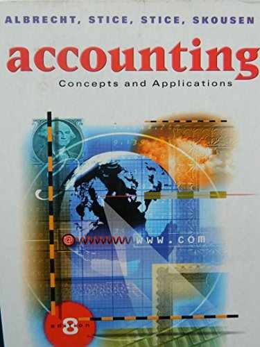 Accounting Concepts and – Hardcover, by Albrecht W. Steve; – Very Good