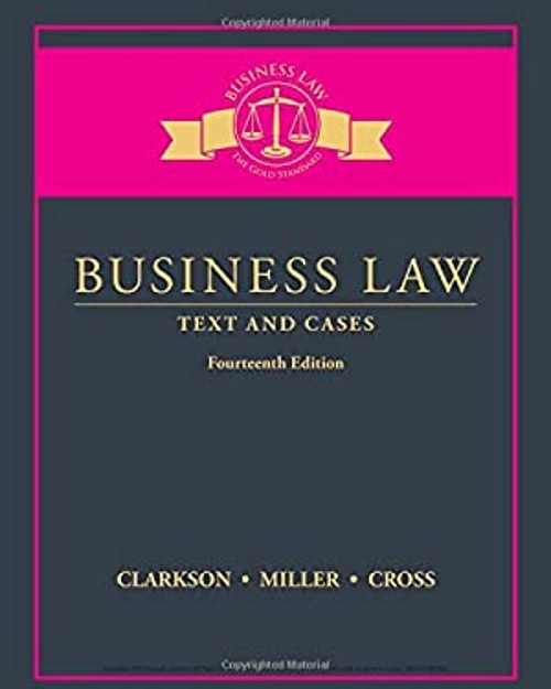 Business Law : Text and Cases Hardcover