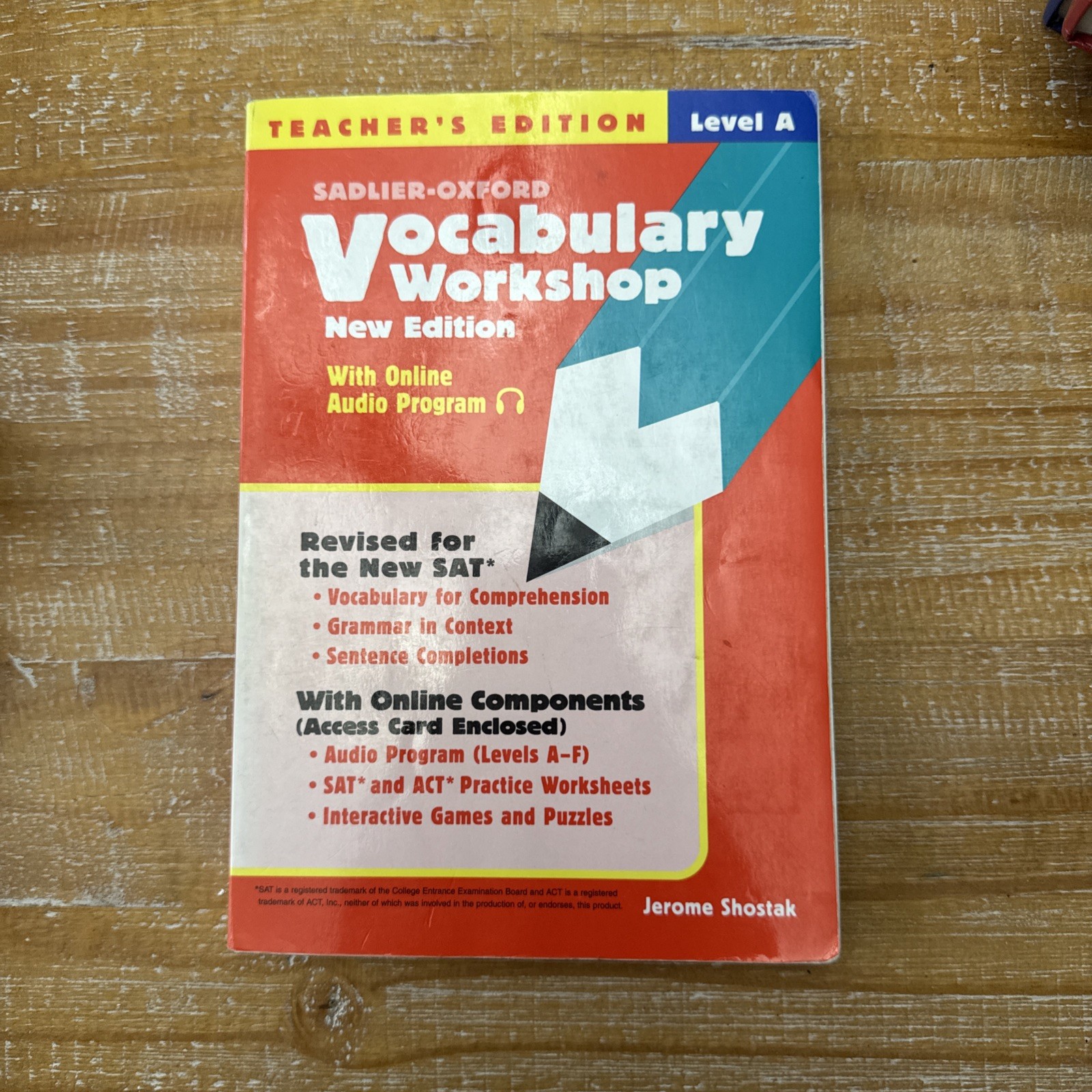 Vocabulary Workshop: Level A – Teacher’s Edition