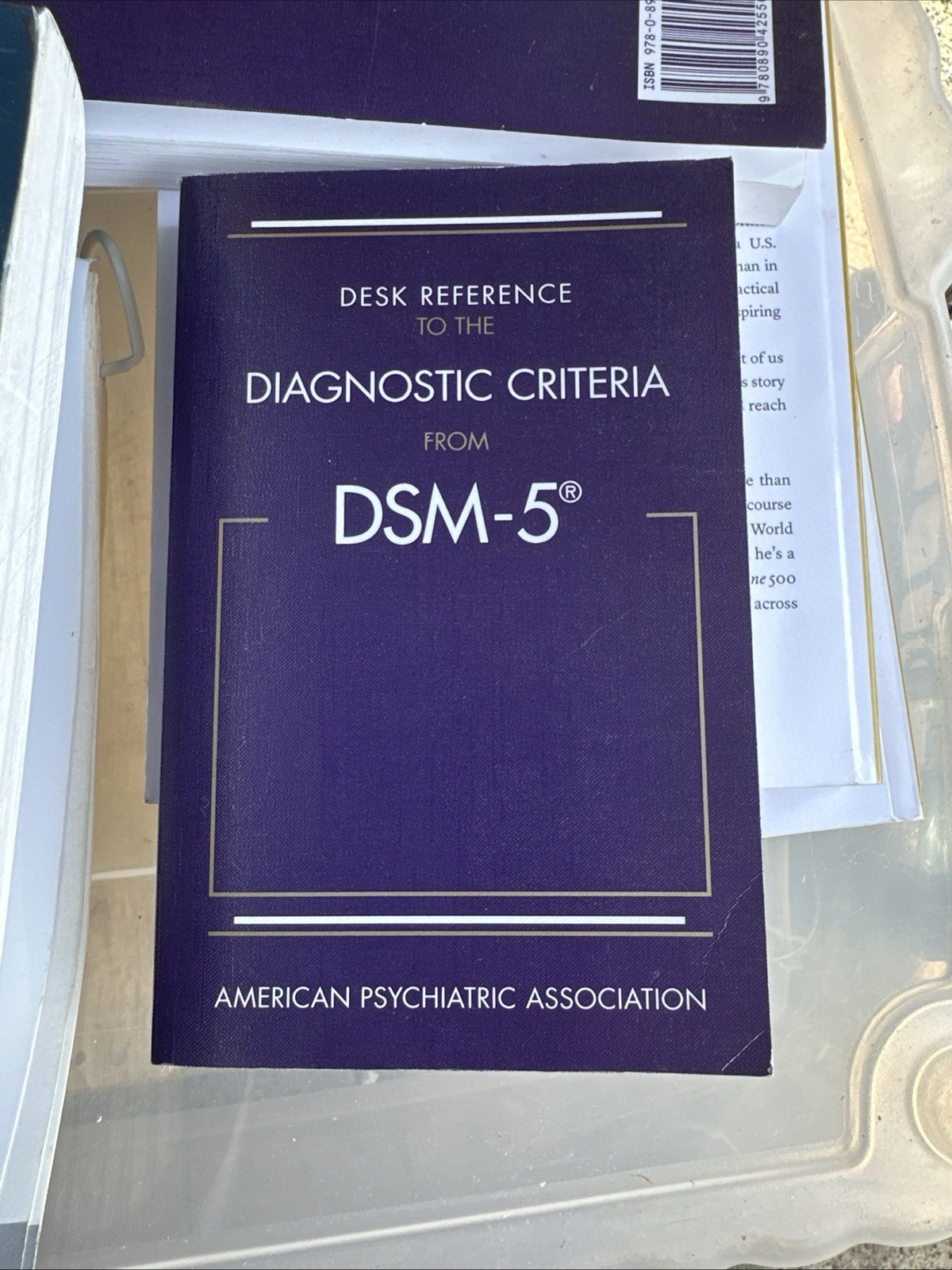 Diagnostic Criteria from DSM-5™ by American Psychiatric Association Staff