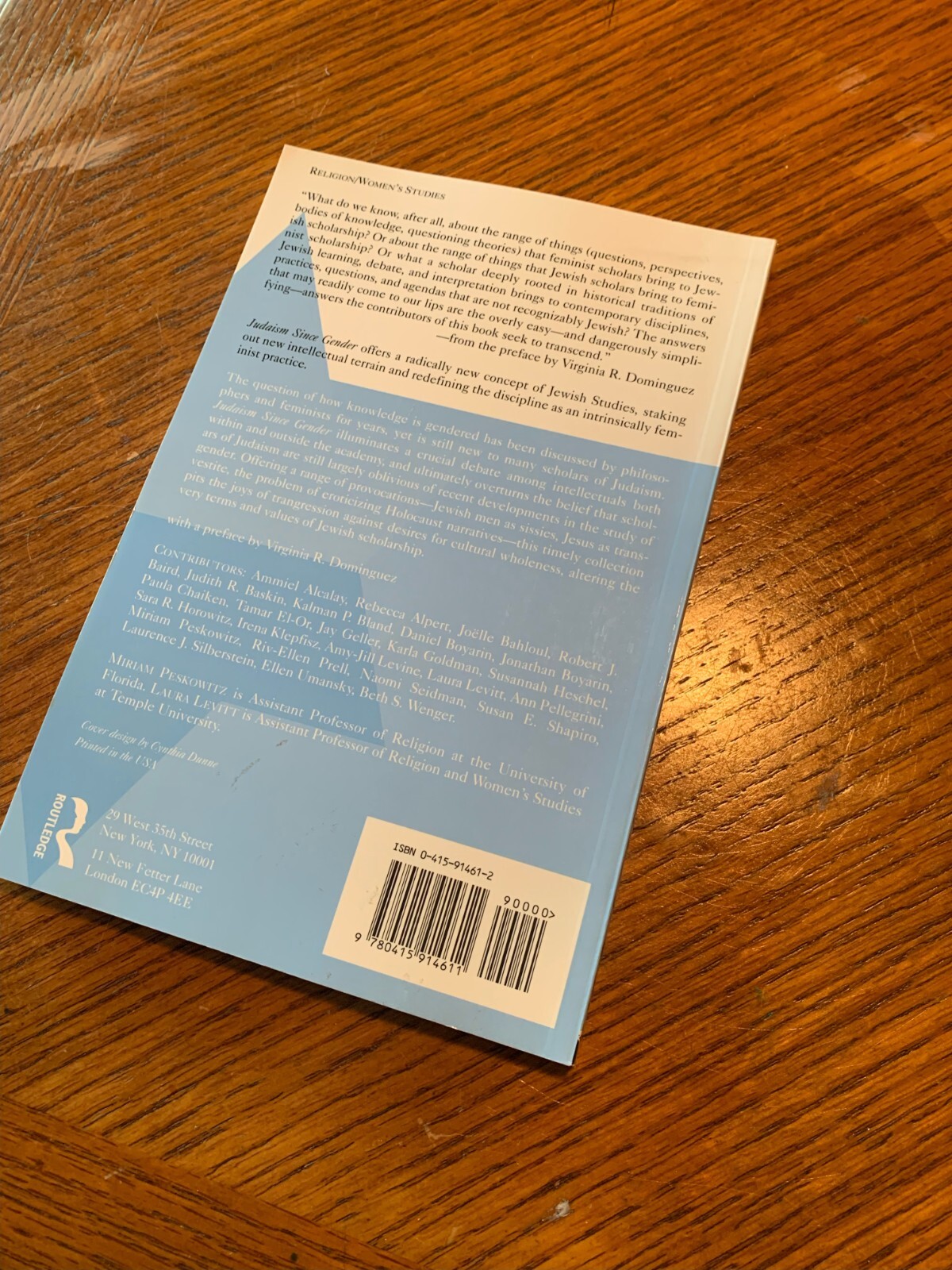 Judaism since Gender by Laura Levitt (1996, UK-B Format Paperback)