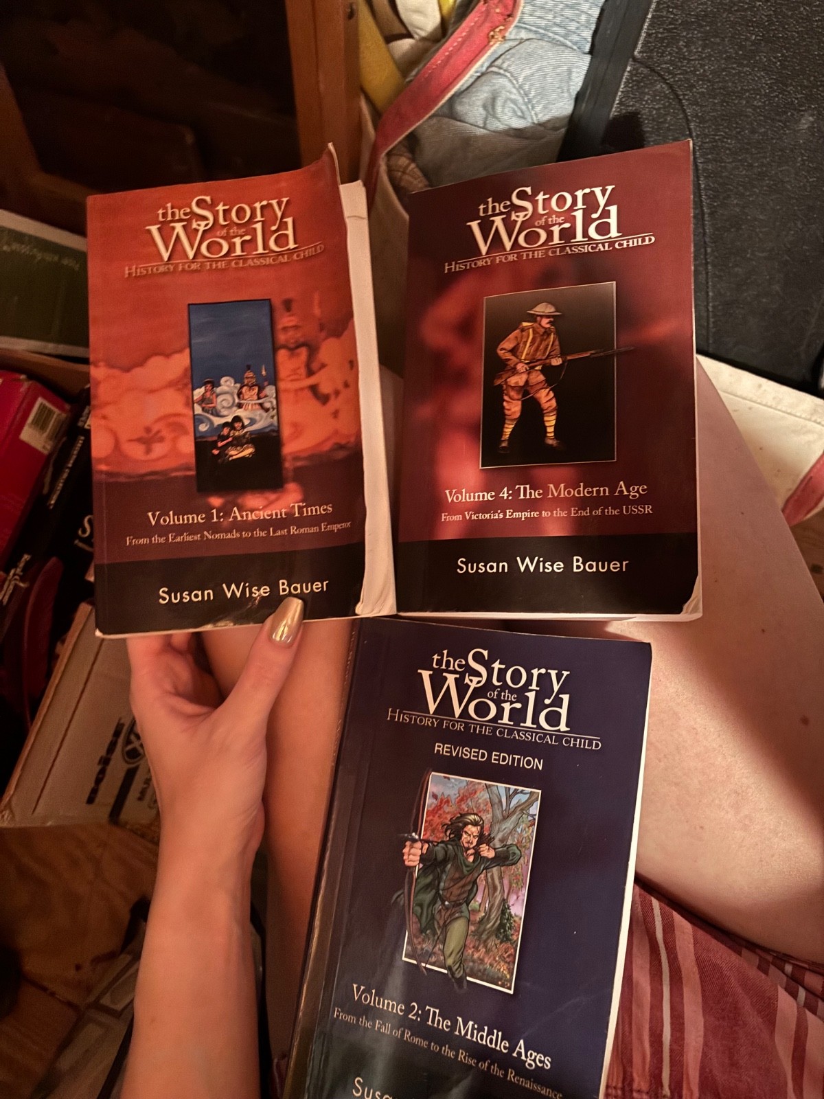 Story of the World Textbooks #1, #2, #4 & Activity Books
