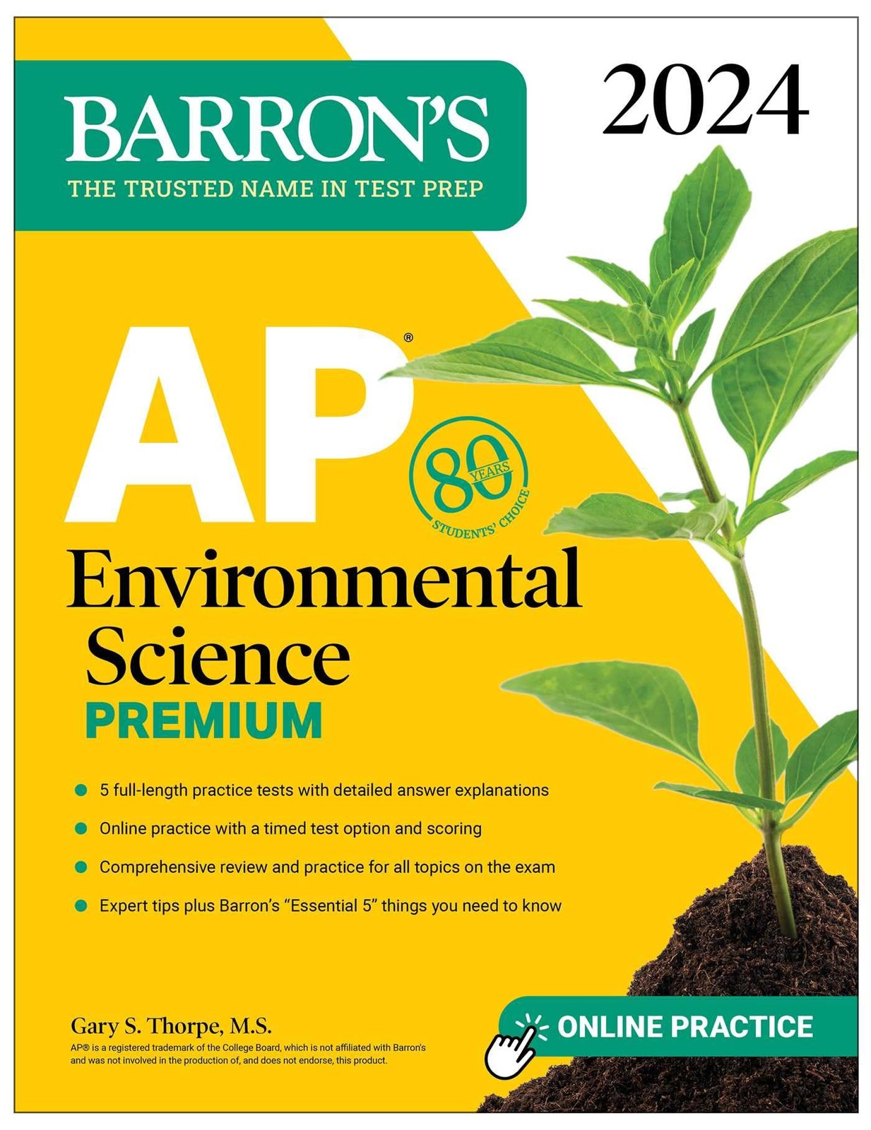 AP Environmental Science Premium, 2024: 5 Practice Tests + Comprehensive Rev…