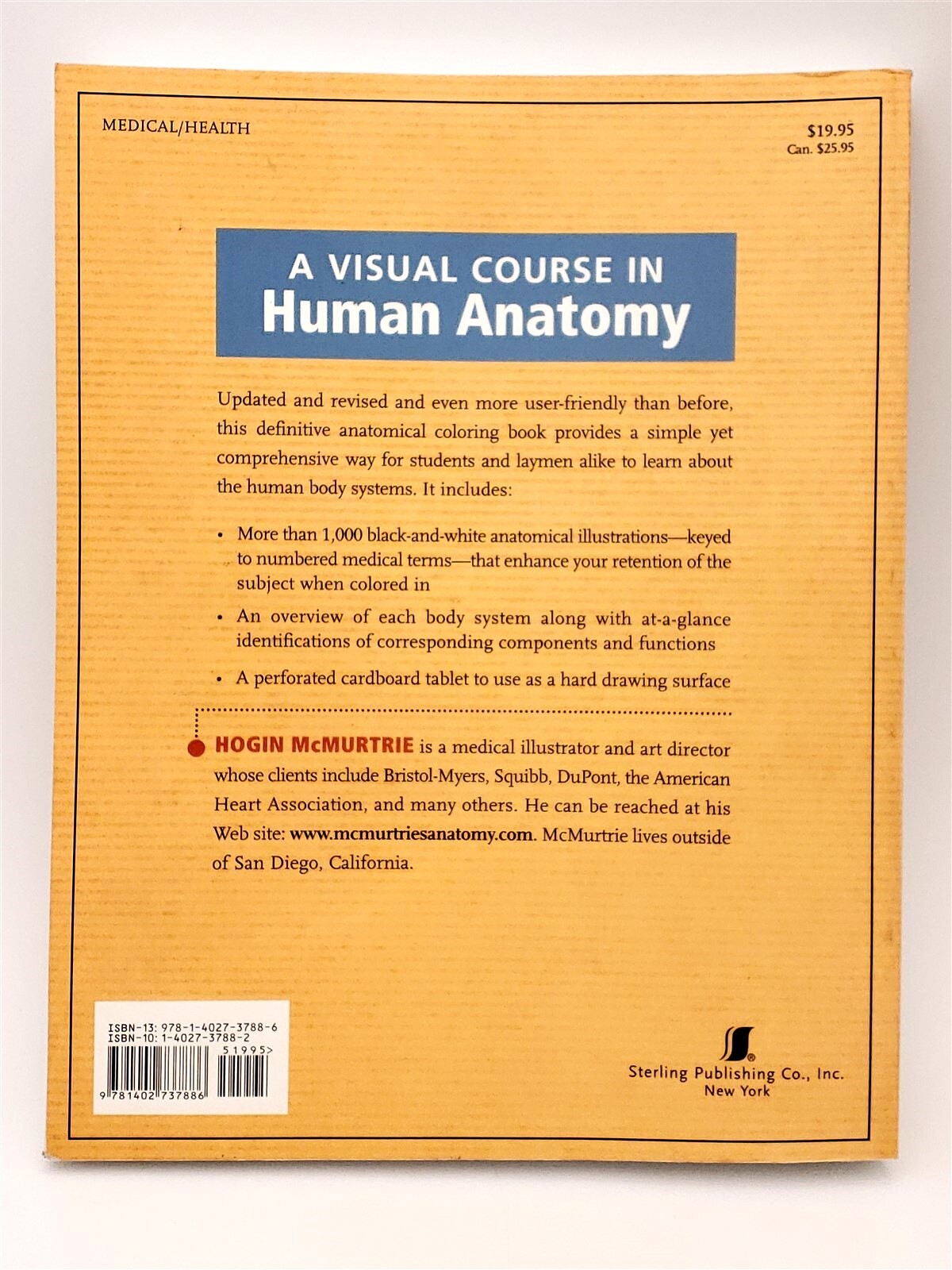 McMurtrie’s Human Anatomy Coloring Book – 2nd Edition