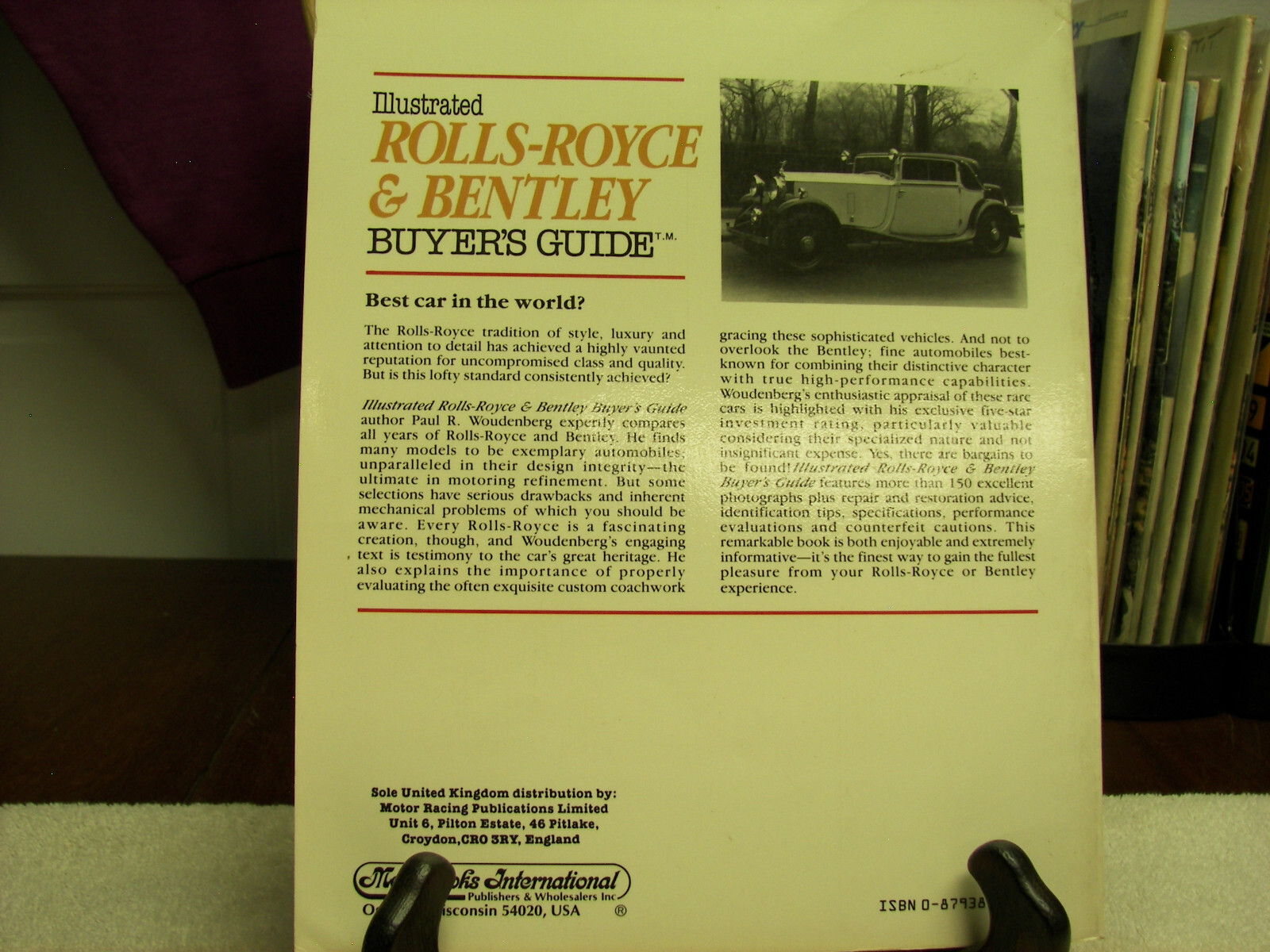 Illustrated Rolls Royce-Bentley Buyer’s Guide by Paul R. Woudenberg (1987,…