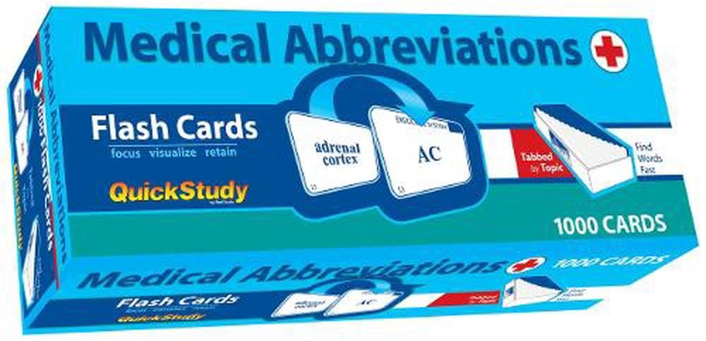 Medical Abbreviations Flash Cards: A Quickstudy Reference Tool by Linton Corinne