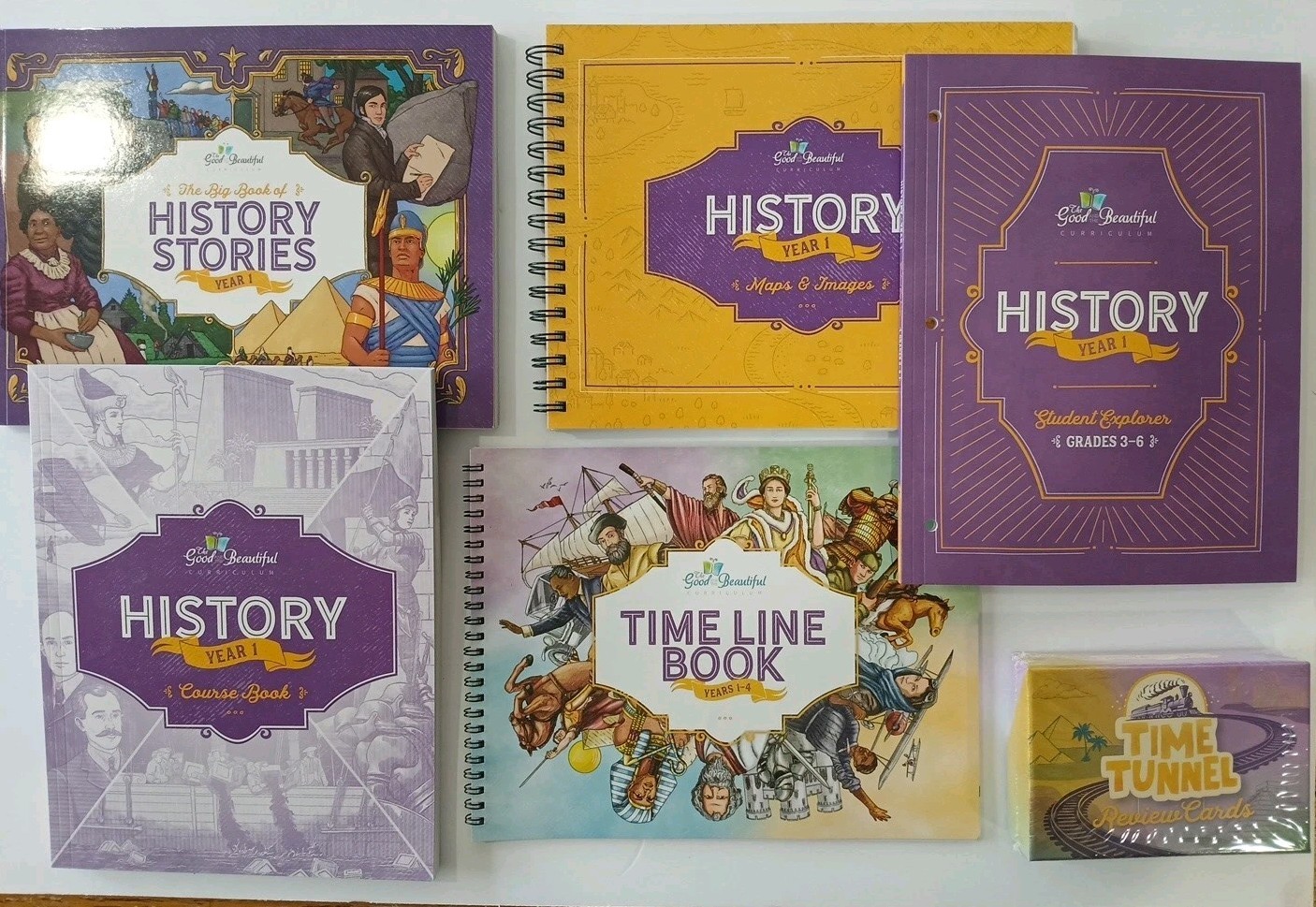 TGTB History Year One Complete Grade 3-6 Set 2025 Cards Book Timeline Student