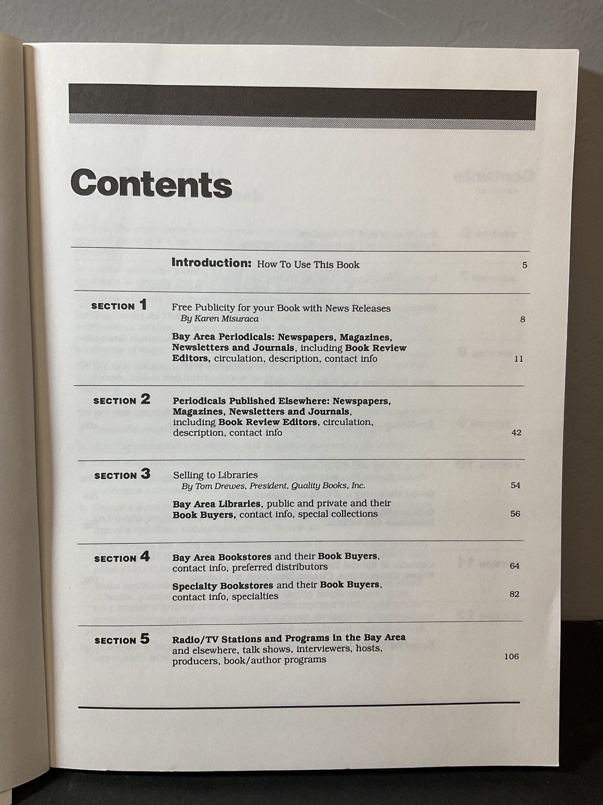 Selling Books in the Bay Area Marketing Directory Guide Self-Publisher 1st Ed