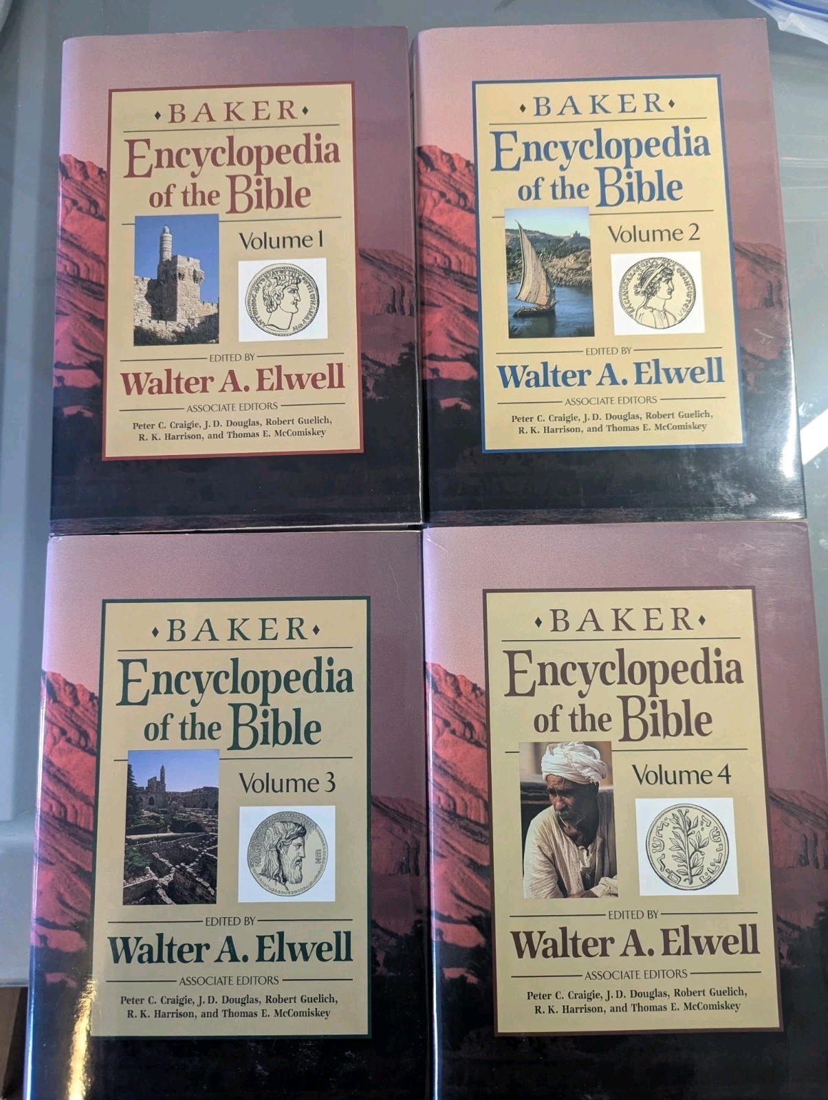 Baker Encyclopedia of the Bible (4 Volume Set) HC/DJ VeryGood by Walter A Elwell