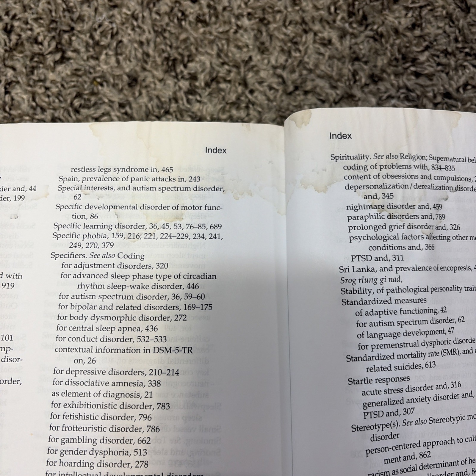 Diagnostic and Statistical Manual of Mental Disorders DSM-5-TR, 5th Ed, Damaged