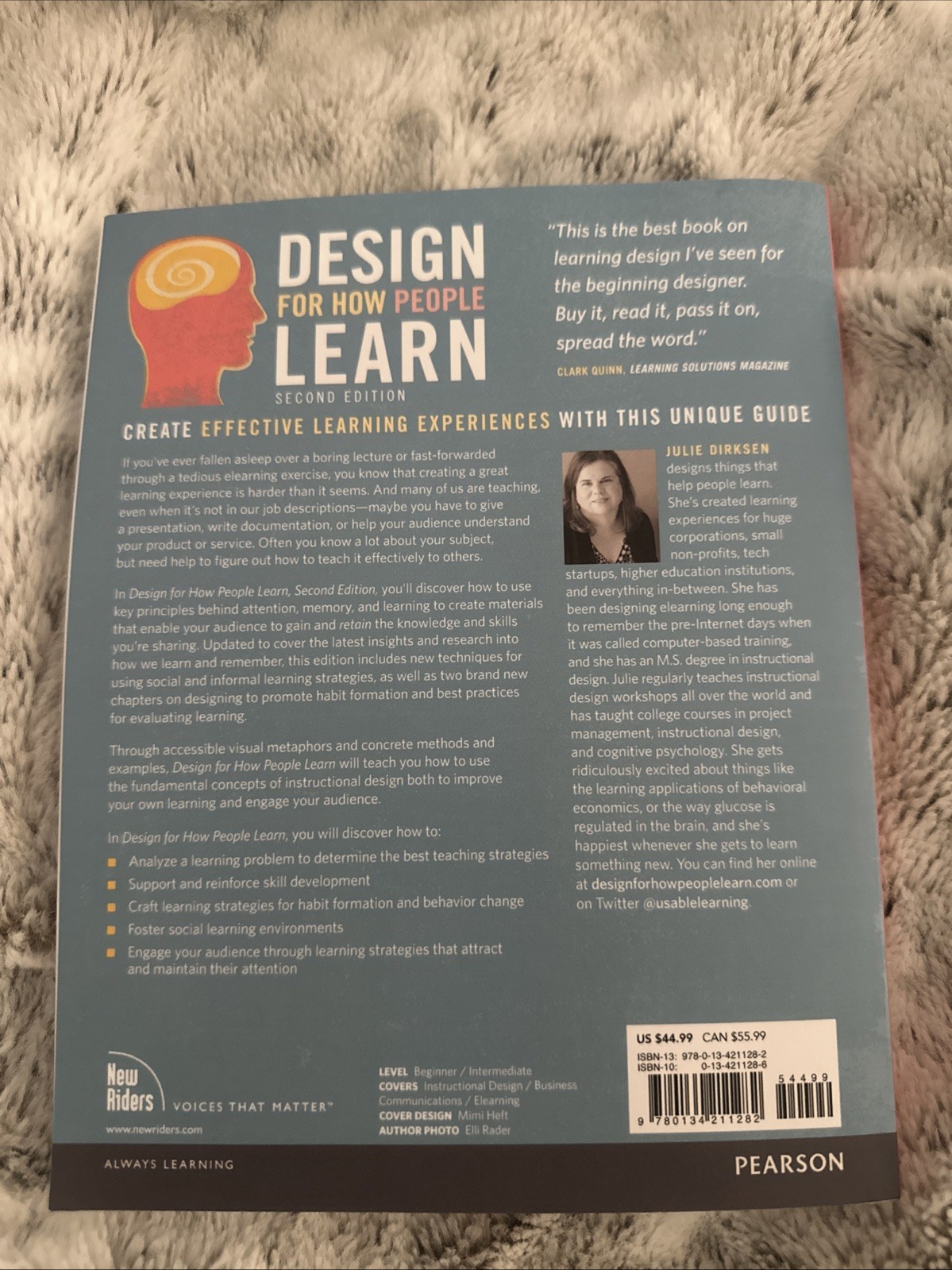 Design for How People Learn by Julie Dirksen (2016)