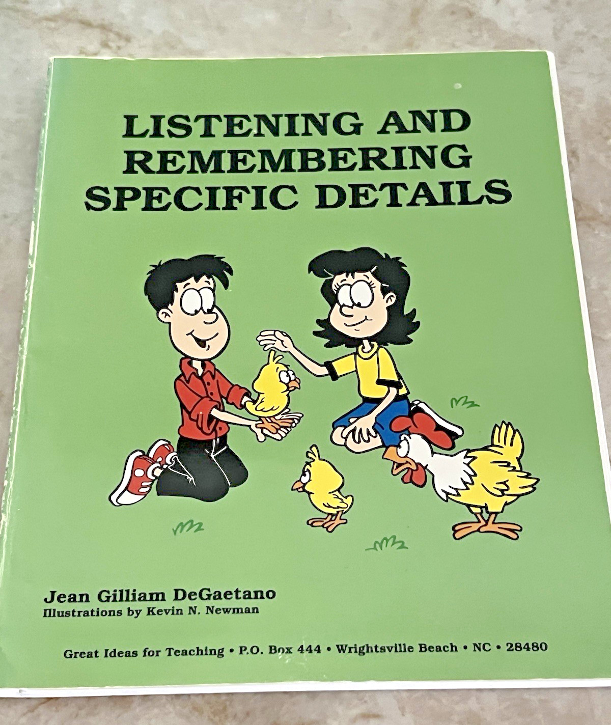 Jean Gilliam DeGaetano Listening and Remembering Specific Details Speech Therapy