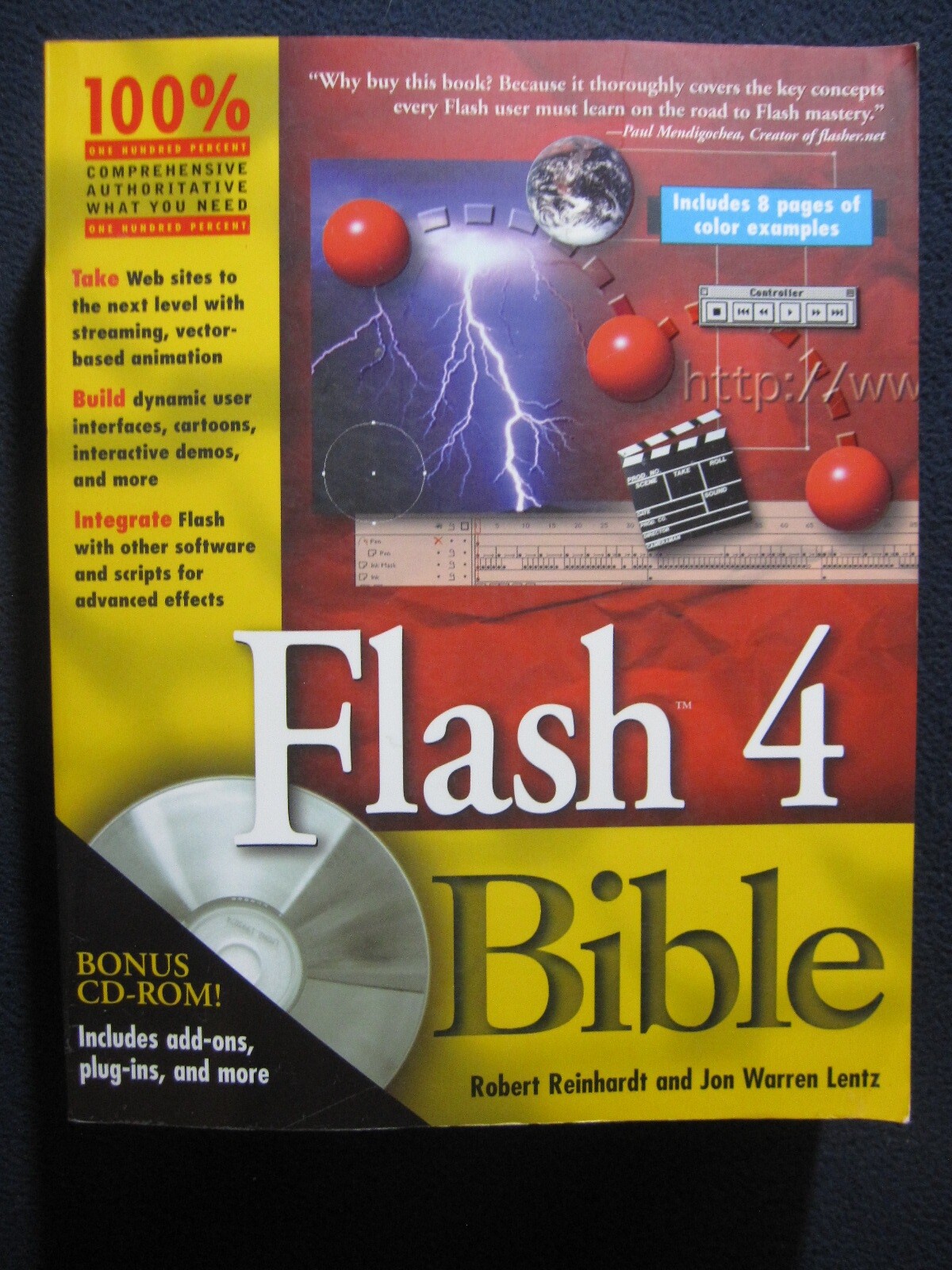 Flash 4 Bible Reinhardt, Robert and Lentz, Jon Warren