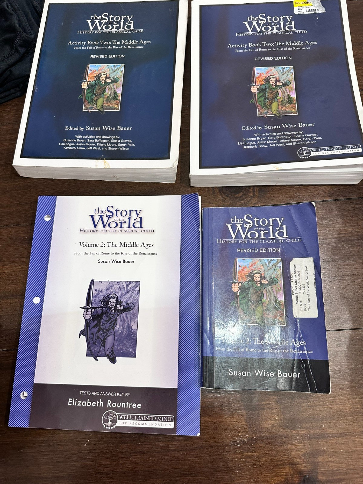Story of the World: The Middle Ages Book, 2 workbooks and Test/Answer Key