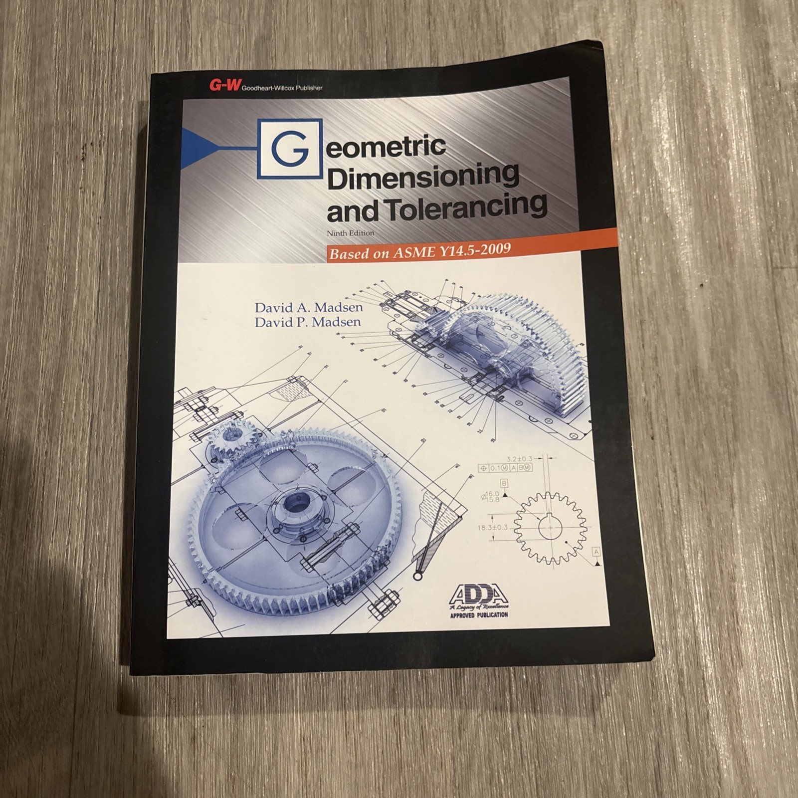 Goodheart-Willcox Geometric Dimensioning and Tolerancing 9th Ed Madsen Paperback