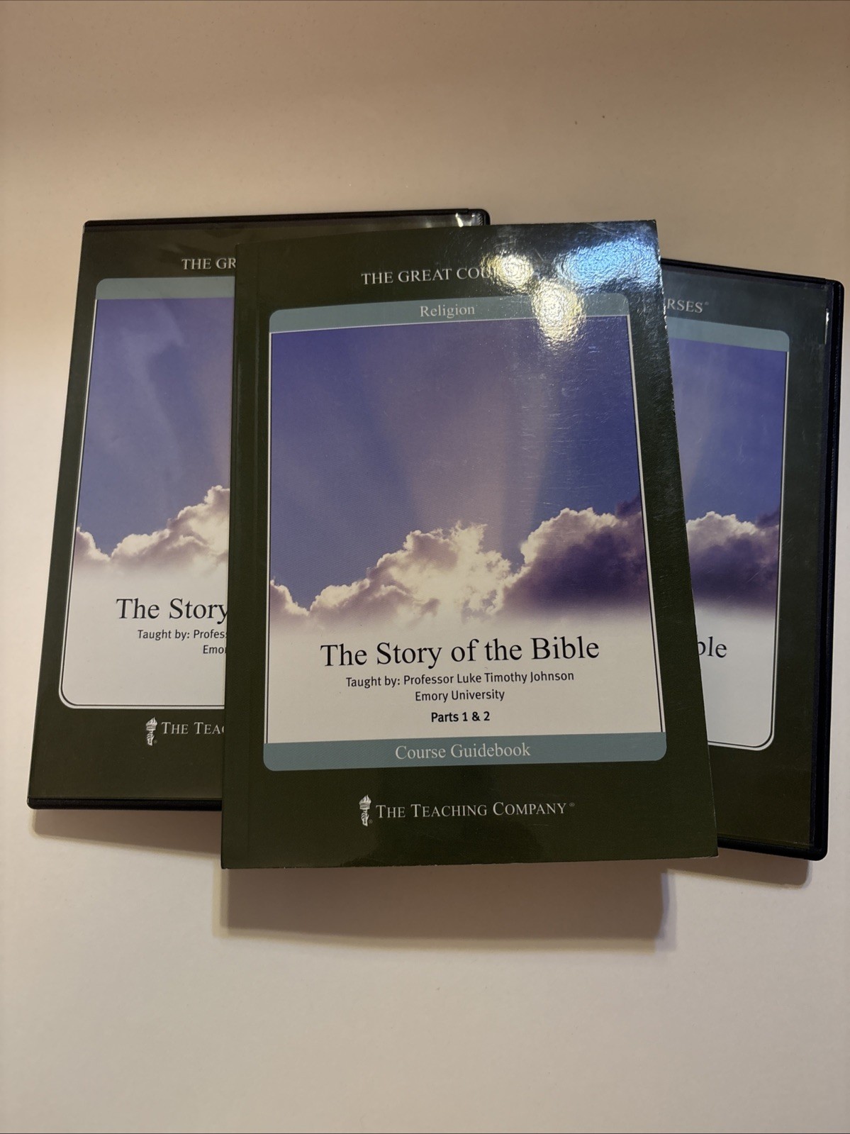 Like New Story of the Bible by Luke Timothy Johnson DVDs&BOOK Set Parts 1&2