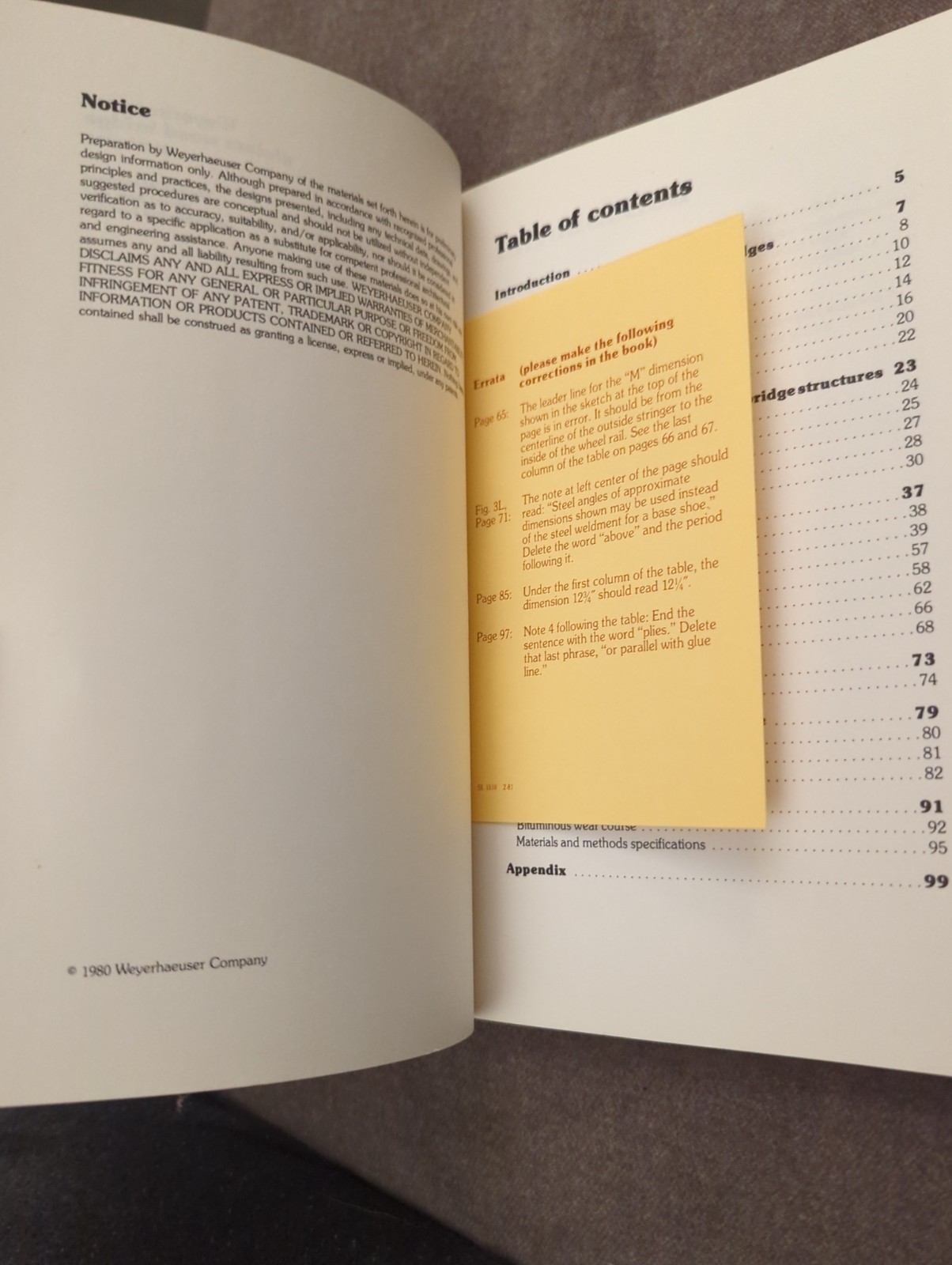 Weyerhaeuser Glulam Wood Bridge Systems Book Rehabilitated Bridges Manual 1980
