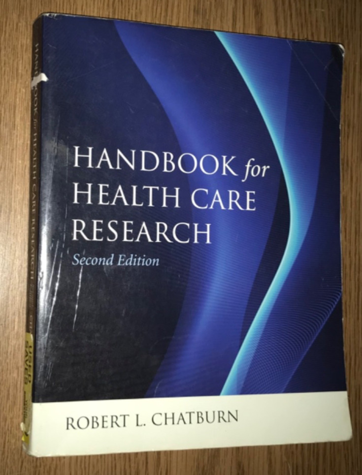HANDBOOK FOR HEALTH CARE RESEARCH BOOK 2nd SECOND EDITION ROBERT L CHATBURN