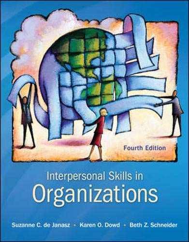 Interpersonal Skills in – Paperback, by de Janasz Suzanne; – Acceptable