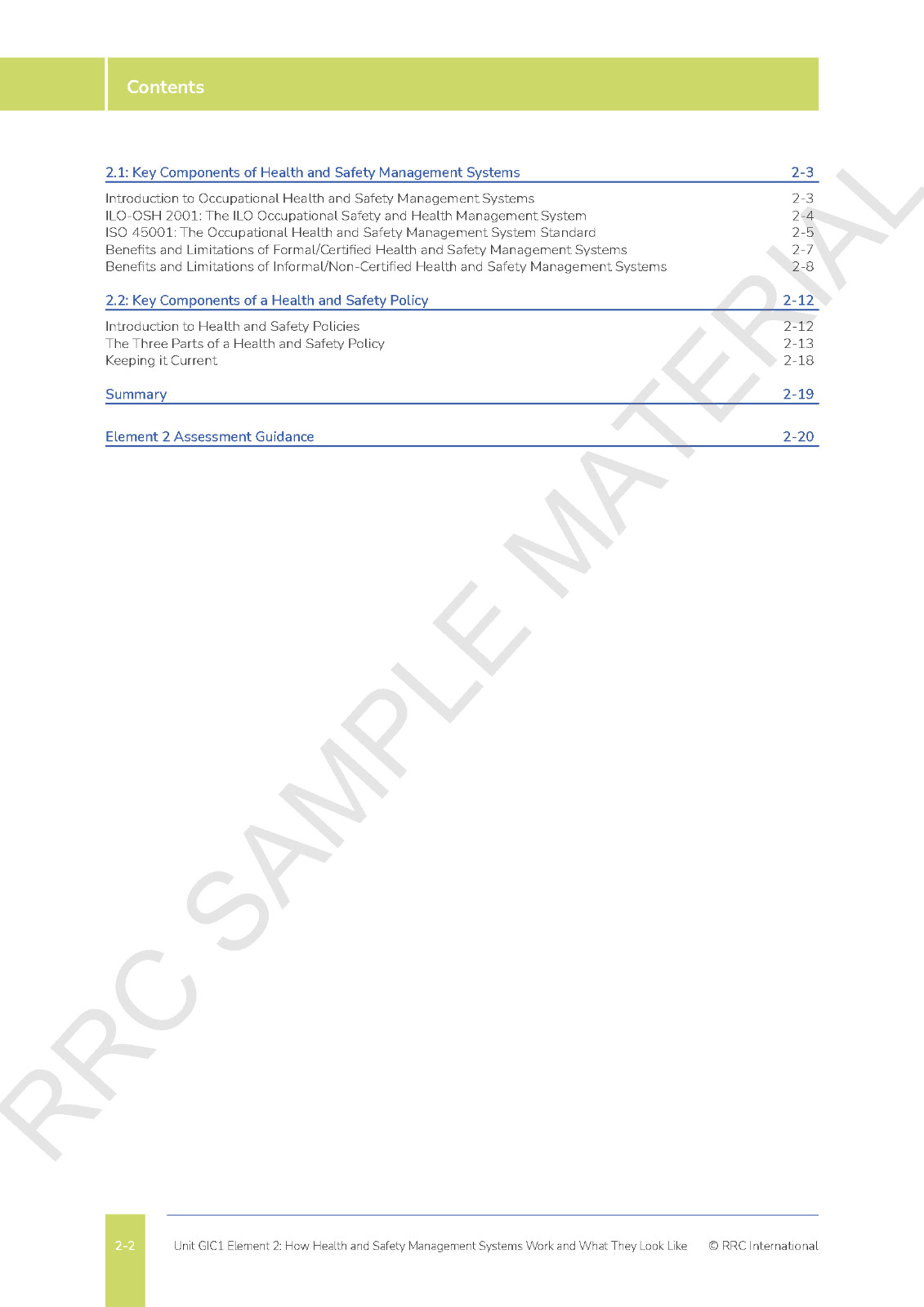 RRC Study Text: NEBOSH International General Certificate: Complete: IG1 & IG2