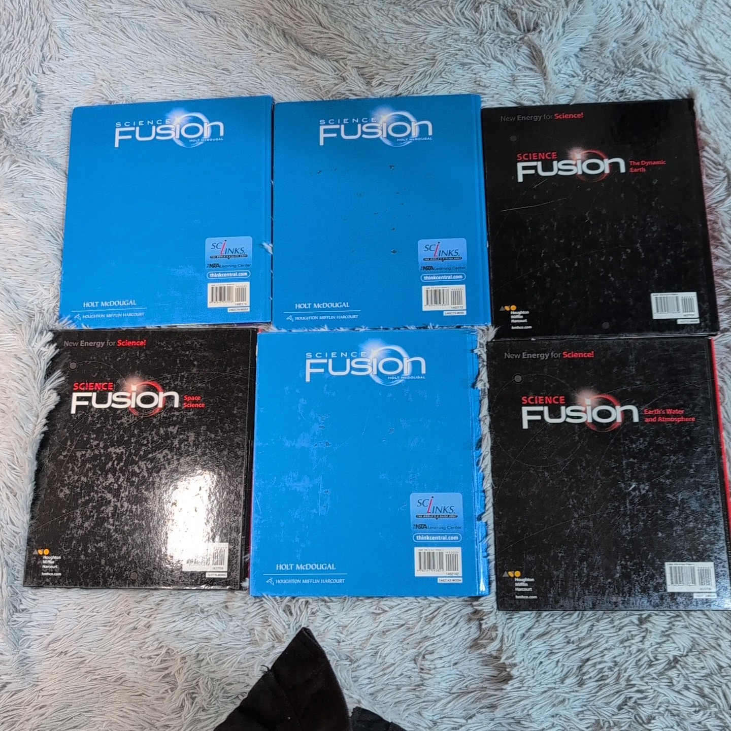 Lot Of 6 Science Fusion Teacher Edition Houghton Mifflin Hardcover Homeschool