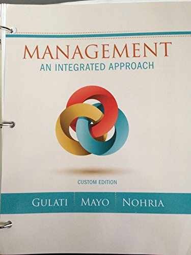 Management: An Integrated – Hardcover, by Gulati Ranjay; Mayo – Very Good